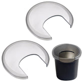 Tapa Oxo conico transparente gris para el molinillo