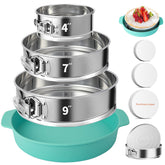 OYAOL moldes desmontables 4, 7 y 9 pulgadas facilitan desmoldar pasteles