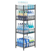 Organizador de botellas OYEAL con 4 niveles para mantener la despensa ordenada.