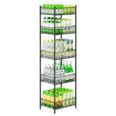 Organizador OYEAL para latas con cinco estantes, ideal para despensa ordenada