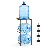 OYEAL soporte garrafones 5 galones con estante superior para área de café.