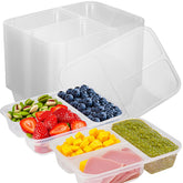Palksky snack contenedores tres compartimentos: organiza snacks para la oficina.