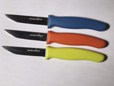 Pampered Chef juego de 3 cuchillos para pelar, ideal para tareas de precisión en la cocina.