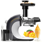PANCERKA máquina para sorbetes en frente plateado, diseño elegante para helados cremosos en casa.