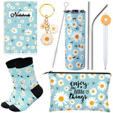 Panitay taza inoxidable daisy 20oz con pajilla mantiene bebidas a temperatura