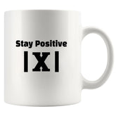 Taza Panvola cerámica 11oz blanca para café diario, diseño optimista.