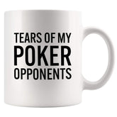 Taza Panvola en frontal con diseño divertido para amantes del póker.