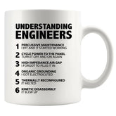 Panvola taza ingenieros con frase divertida para empezar el día