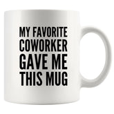 Panvola taza de compañero favorito, vista frontal, regalo perfecto para la oficina.