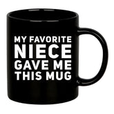 Panvola Taza para tía o tío, sobrina favorita, regalo diario.