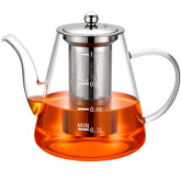 Tetera PARACITY de cristal para estufa, ideal para infusionar tés aromáticos en casa