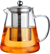 Tetera PARACITY de vidrio para estufa con infusor desmontable listo para té suelto.