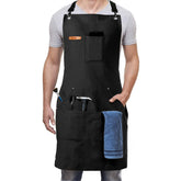 Delantal Parsuko profesional de cocina en lona de algodón, ideal para uso prolongado.