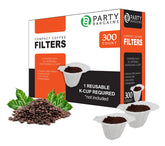 Party Bargains filtros desechables, empaque compacto para Keurig, filtración limpia