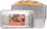 Party Bargains molde de pan de aluminio 2 lb, ideal para hornear y servir comidas.