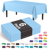 Mantel plástico Party Solids 54x108 azul claro cubre mesas grandes
