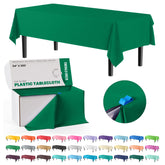 Mantel Party Solids verde esmeralda, corte a medida para cualquier mesa y ocasión.