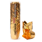 partyhippo papeles para magdalenas tulip oro, ideales para bodas y fiestas con toque dorado.