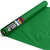Mantel plástico verde esmeralda Party Solids, ideal para banquetes limpios y elegantes