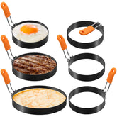 Anillo Patelai para huevos de 4 pulgadas, ideal para desayunos rápidos.