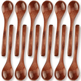 Patelai cucharas de madera pequeñas para miel, útiles para servir la miel con precisión.