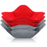 Patelai sujeta-tazones microondas: práctico set de 4 piezas para manejo seguro.