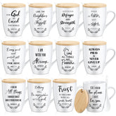 Patelai tazas cristianas 12oz con tapa para conservar el calor