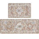 Pauwer set de alfombras antifatiga para cocina, dos piezas, soporte cómodo al cocinar.