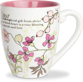 Taza Pavilion Gift Mark My Words Nana con diseño floral para café matutino