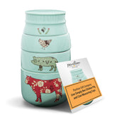 Taza medidora Abeja Pavilion Live Simply en turquesa para hornear