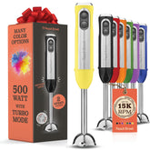 Peach Street licuadora de inmersión 500W con base desmontable para batidos y sopas suaves.