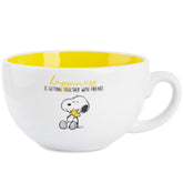 Peanuts Snoopy taza cerámica blanca, ideal para café diario