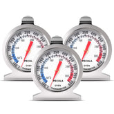 Termómetro PECULA para horno, lectura rápida 50–300°C, ideal para cocción precisa.