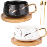 Peohud taza cerámica blanca de 10 oz, ideal para café diario