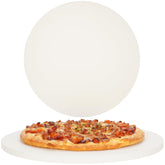 Permade piedra para pizza redonda de 16 pulgadas, ideal para hornear pizzas crujientes en horno o parrilla.