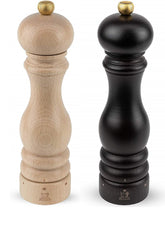 Peugeot Paris Uselect Zirlion, molinillo de sal y pimienta de 9 pulgadas, acabado natural, ideal para mesa.