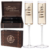 Physkoa copas Sr y Sra para brindis elegante en bodas