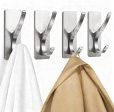 Ganchos Pickpiff de pared, acero inoxidable cepillado, duraderos para uso diario.