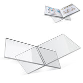 PIDINUK soporte libro acrílico transparente, ideal para libros grandes en mesa de centro