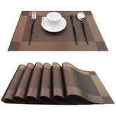 Manteles individuales PIGCHCY resistentes al calor para mesa.