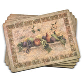 Manteles individuales Pimpernel Tuscan Palette con arte toscano para mesa elegante.