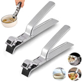Pinza de agarre para placas calientes, juego de dos piezas para seguridad en la cocina
