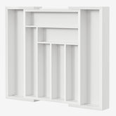 Pipishell organizador expandible para cajón, cubiertos ordenados con acceso rápido.