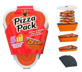PIZZA PACK contenedor porciones ajustable para sobras, mantiene orden y frescura.