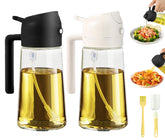 PLAPITATE dispensador de aceite 2 en 1 con rociador, control de cantidad en la cocina