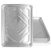 PLASTICPRO bandejas de aluminio desechables para hornear 13x17, ideales para preparar galletas.