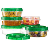 PLASTICPRO contenedores 8oz con tapa giro para conservar porciones seguras