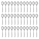 Pleafind Cucharas de té de 36 piezas en acero inoxidable para una mesa elegante