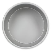 PME molde redondo de aluminio 8x4 con borde liso para pasteles uniformes.