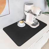 PoYang almohadilla para café 17x12 frente a la máquina de espresso y protección de encimera.